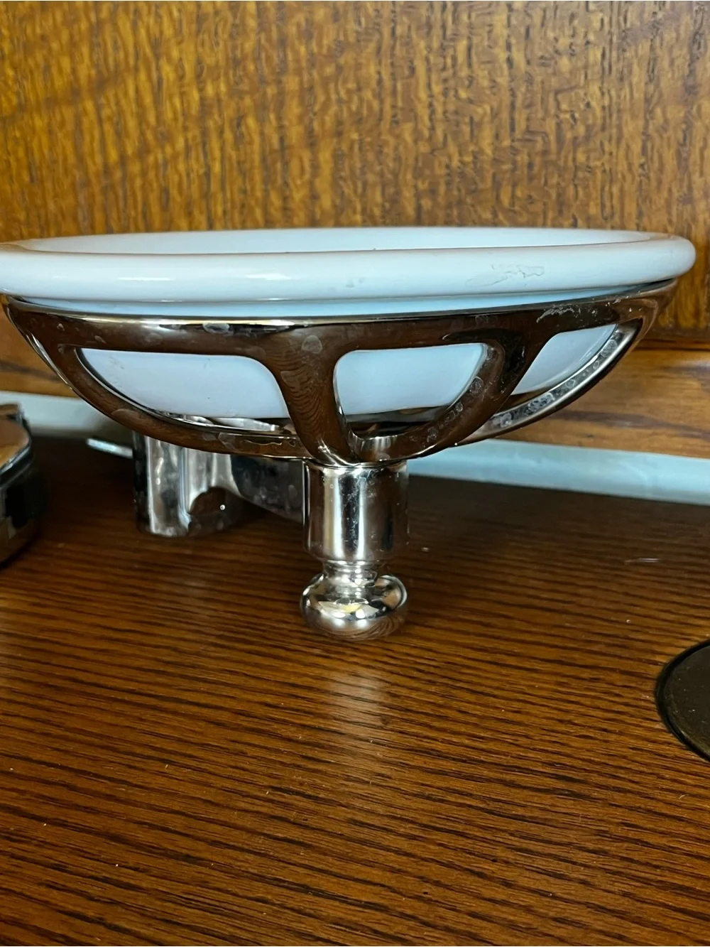 Restoration Hardware Bistro Wall Mounted Soap Dish Polished Chrome Eric Homan